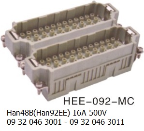 HEE-092-MC Han 48B(Han92EE) 16A 500V 09 32 046 3001 with 09 32 046 3011 crimp 92pin-male-OUKERUI-Harting-Heavy-duty-connector.jpg